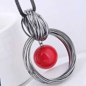 Casual Double Round Necklace